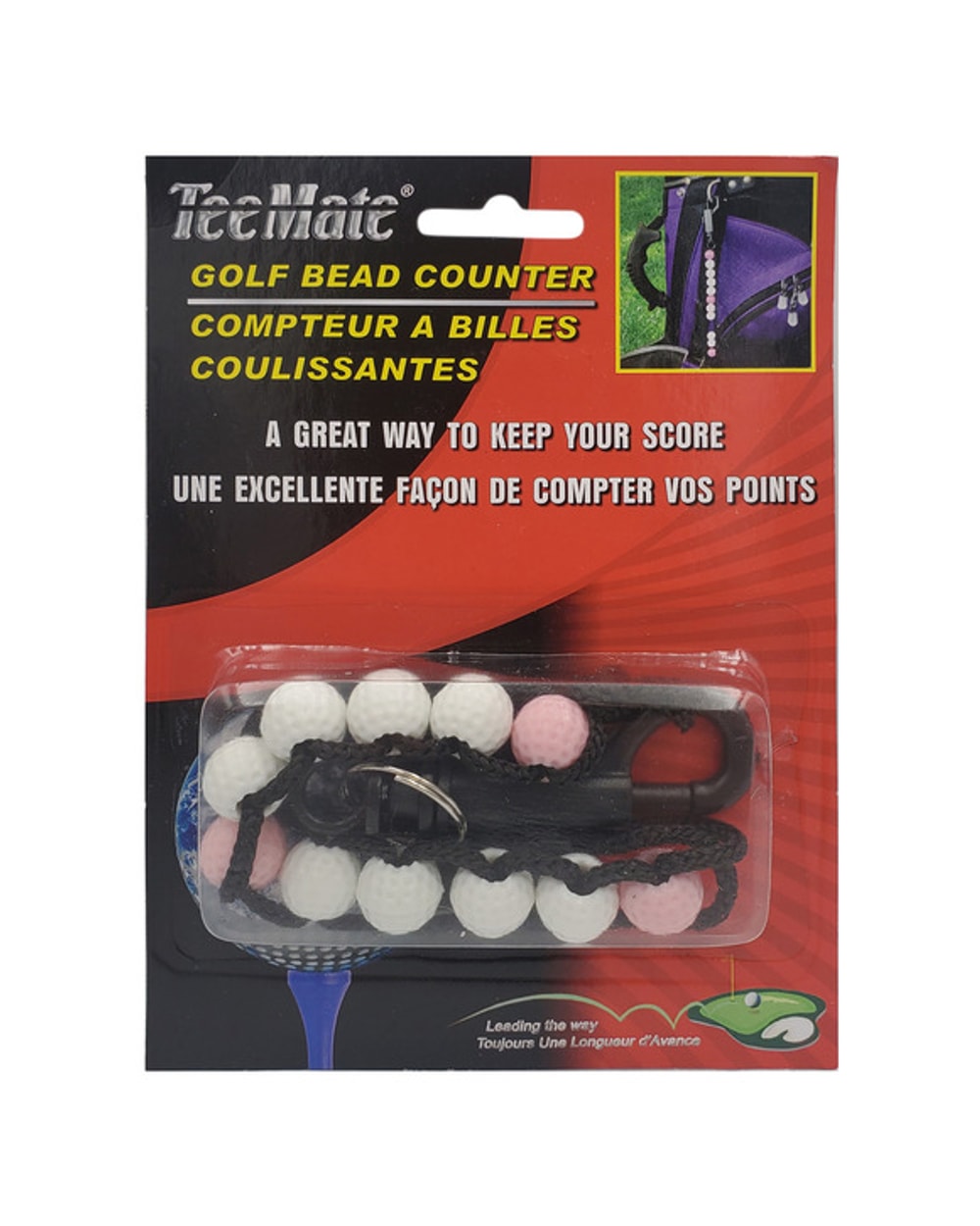 Tee Mate Golf Stroke Counter with Beads