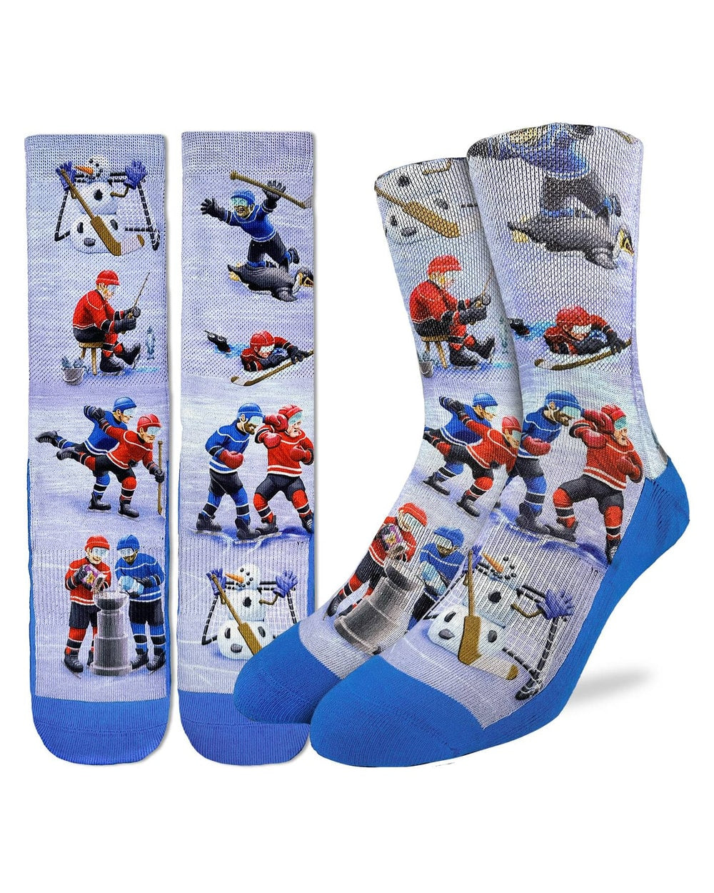 Good Luck Sock Men's Crazy Hockey Socks