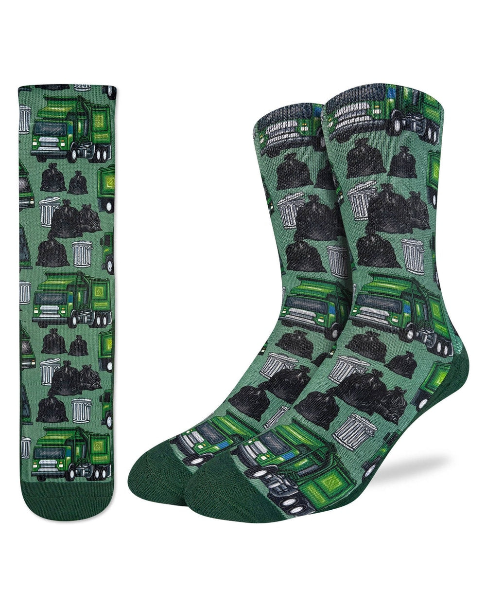 Good Luck Sock Men's Garbage Trucks Socks