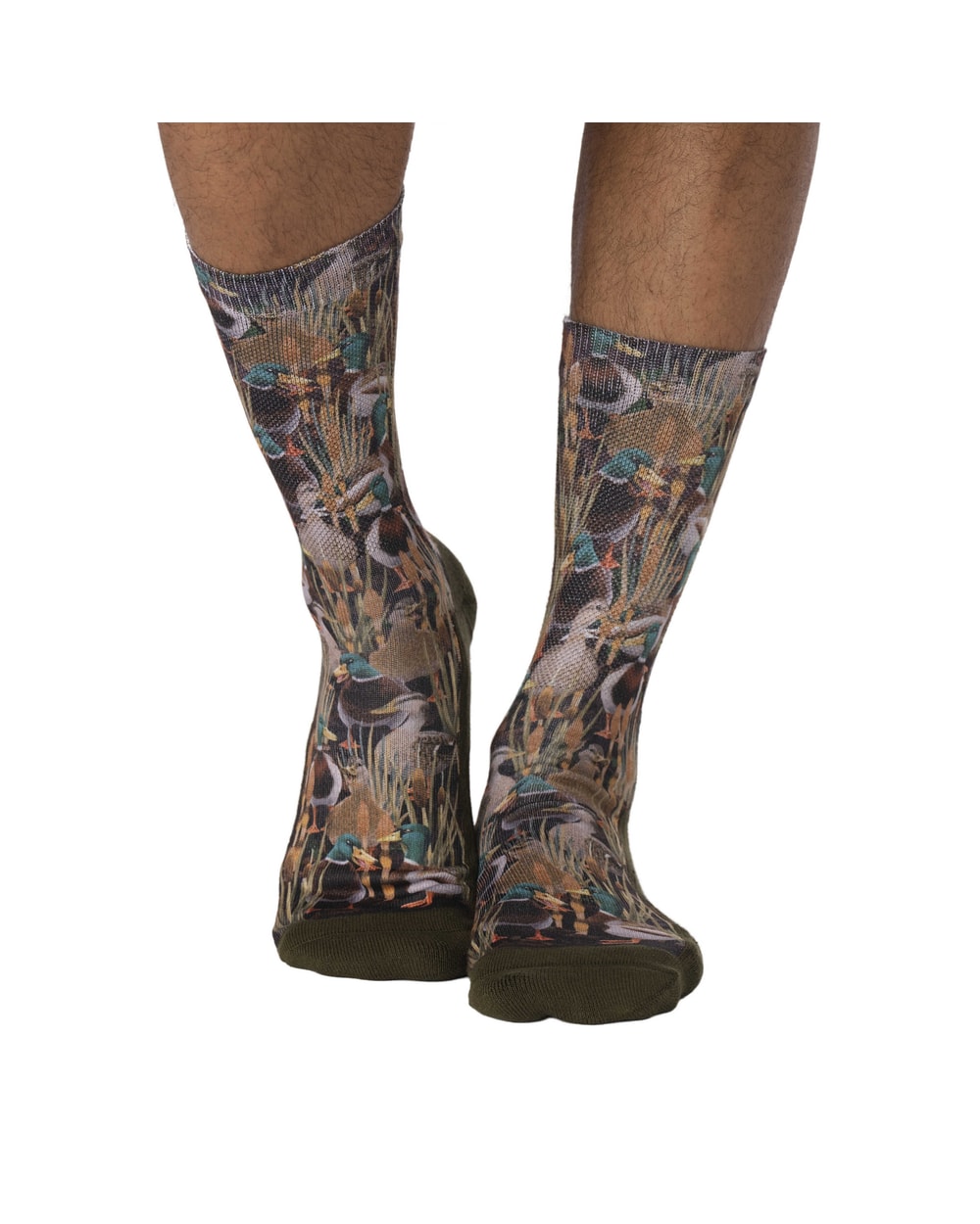 Good Luck Sock Men's Mallard Ducks in the Marsh Socks