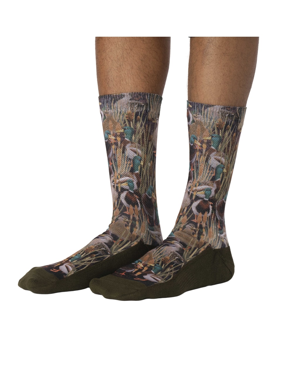 Good Luck Sock Men's Mallard Ducks in the Marsh Socks