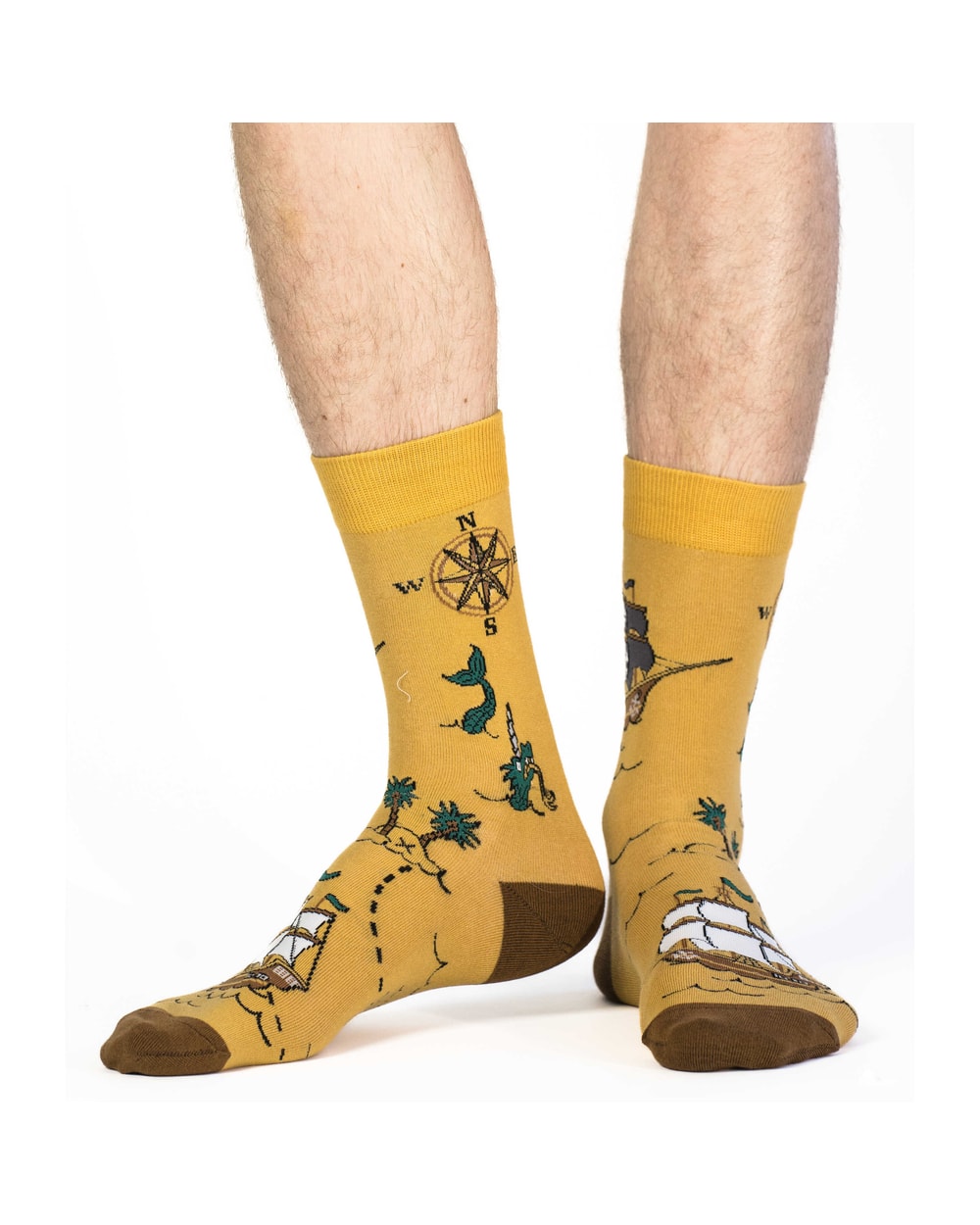 Good Luck Sock Men's Pirate Ship Socks