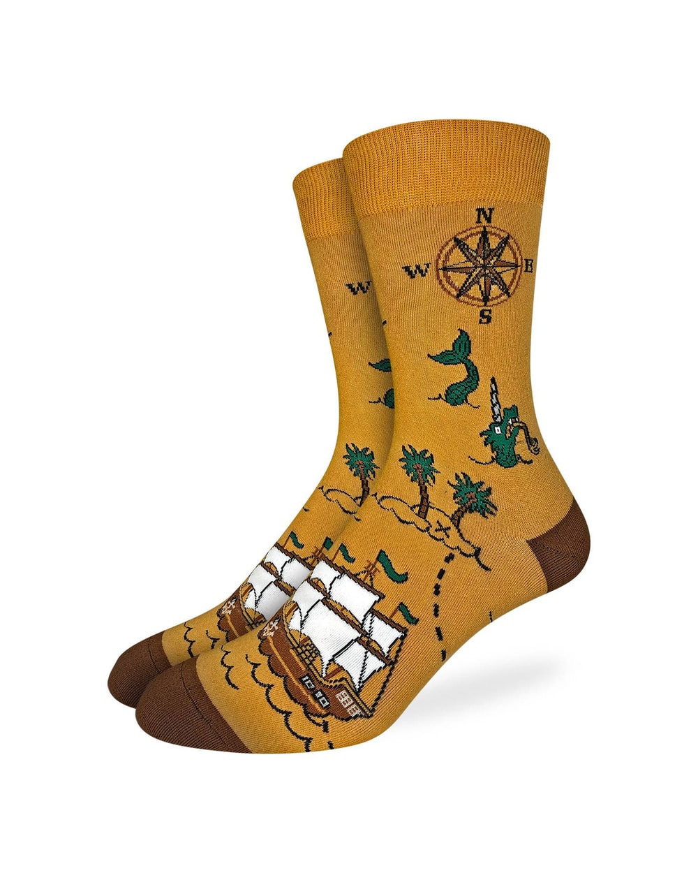 Good Luck Sock Men's Pirate Ship Socks