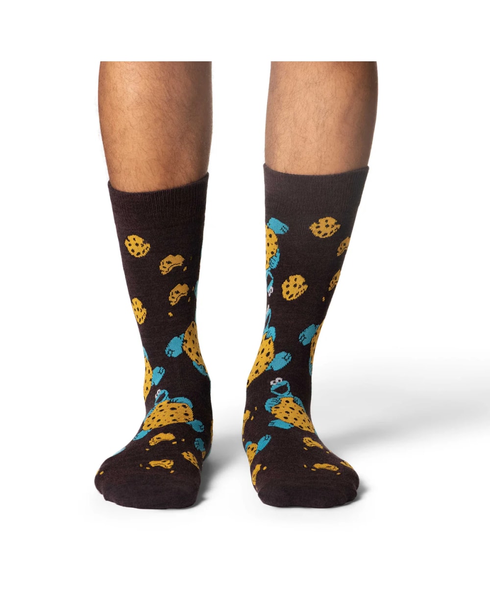 Good Luck Sock Men's Sesame Street, Cookie Monster Socks