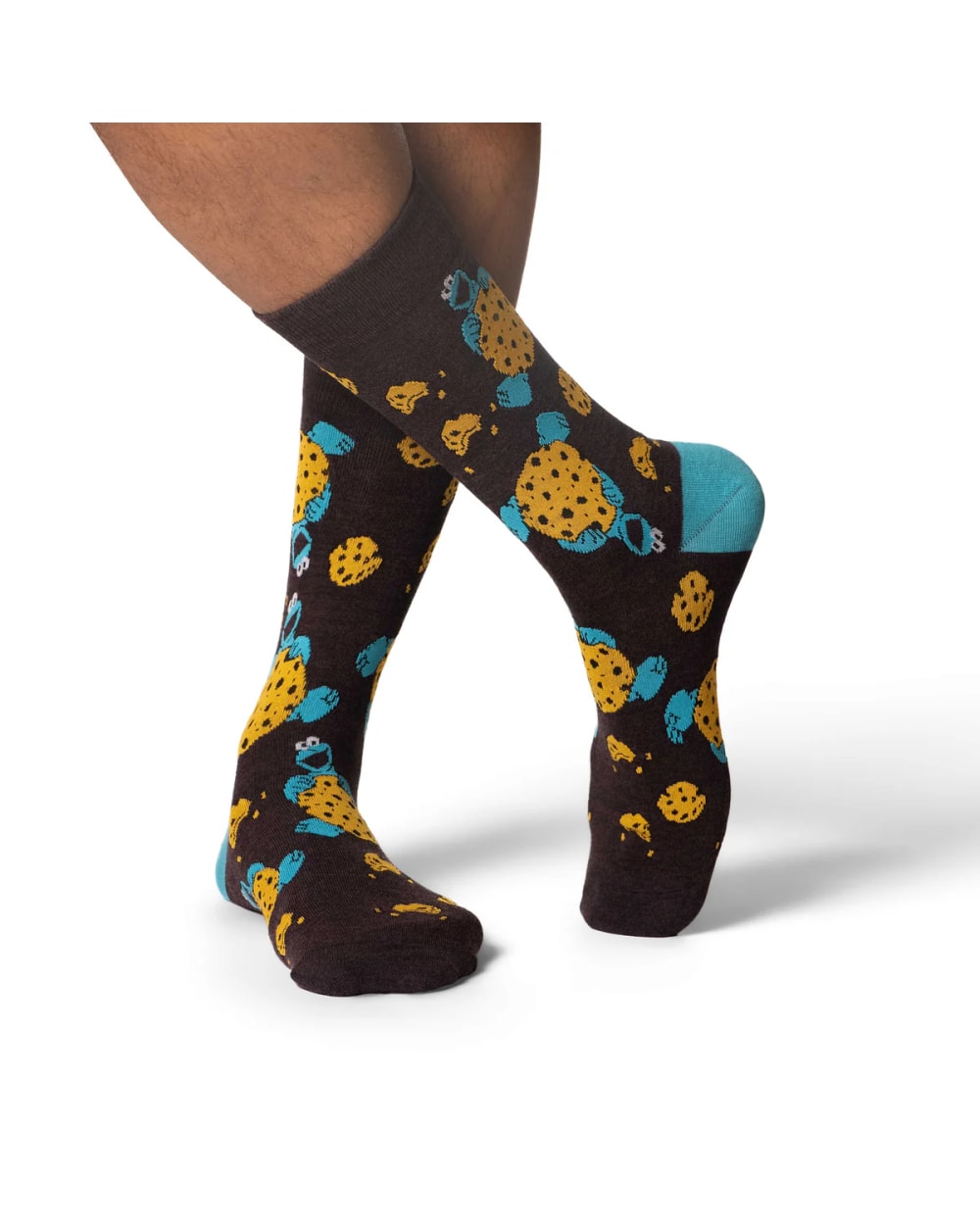 Good Luck Sock Men's Sesame Street, Cookie Monster Socks