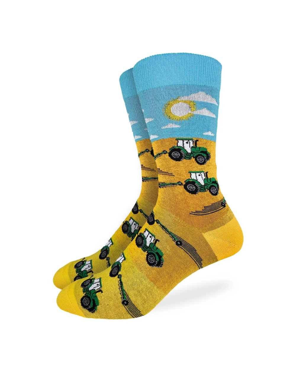 Good Luck Sock Men's Tractor Plowing Fields Socks