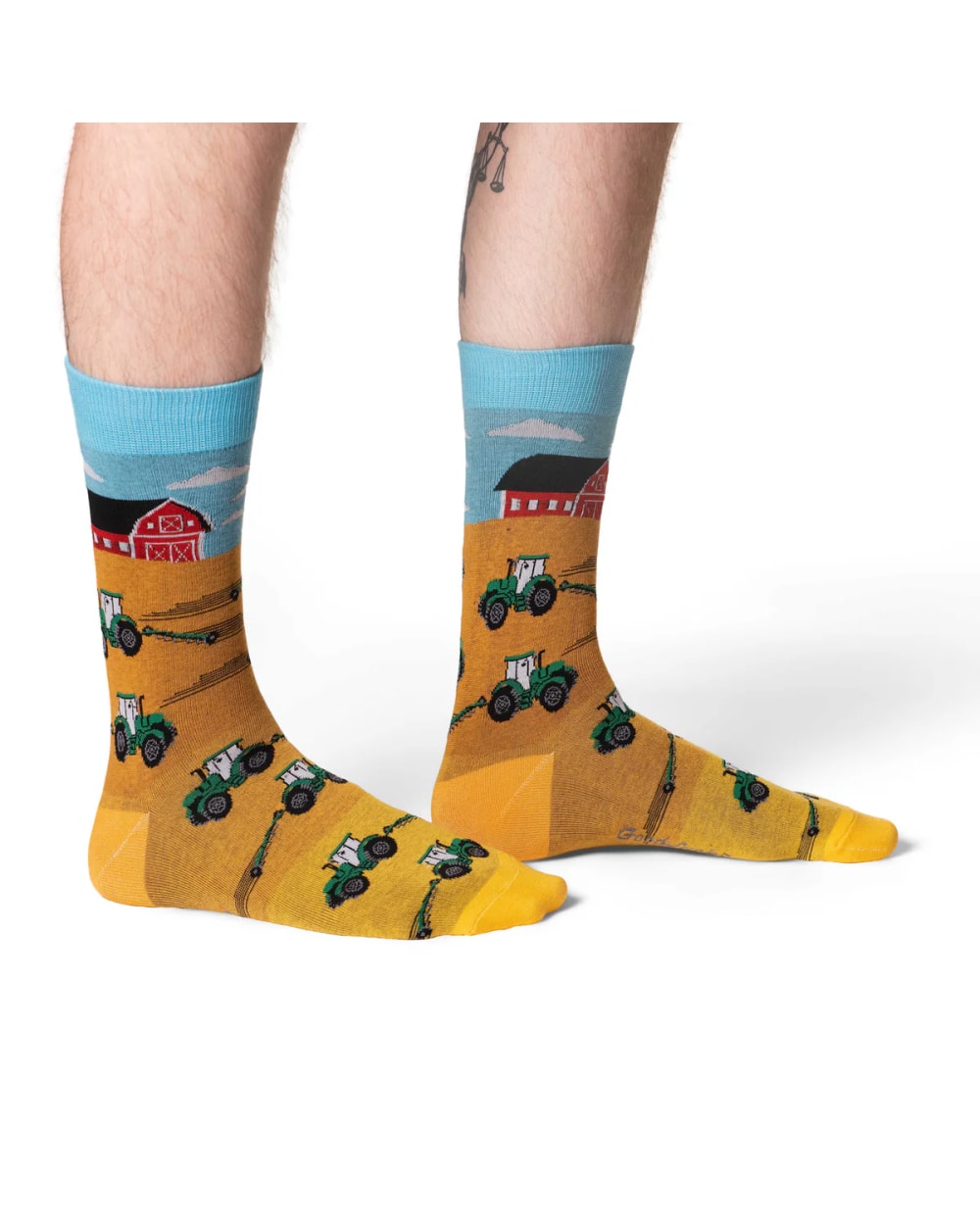 Good Luck Sock Men's Tractor Plowing Fields Socks