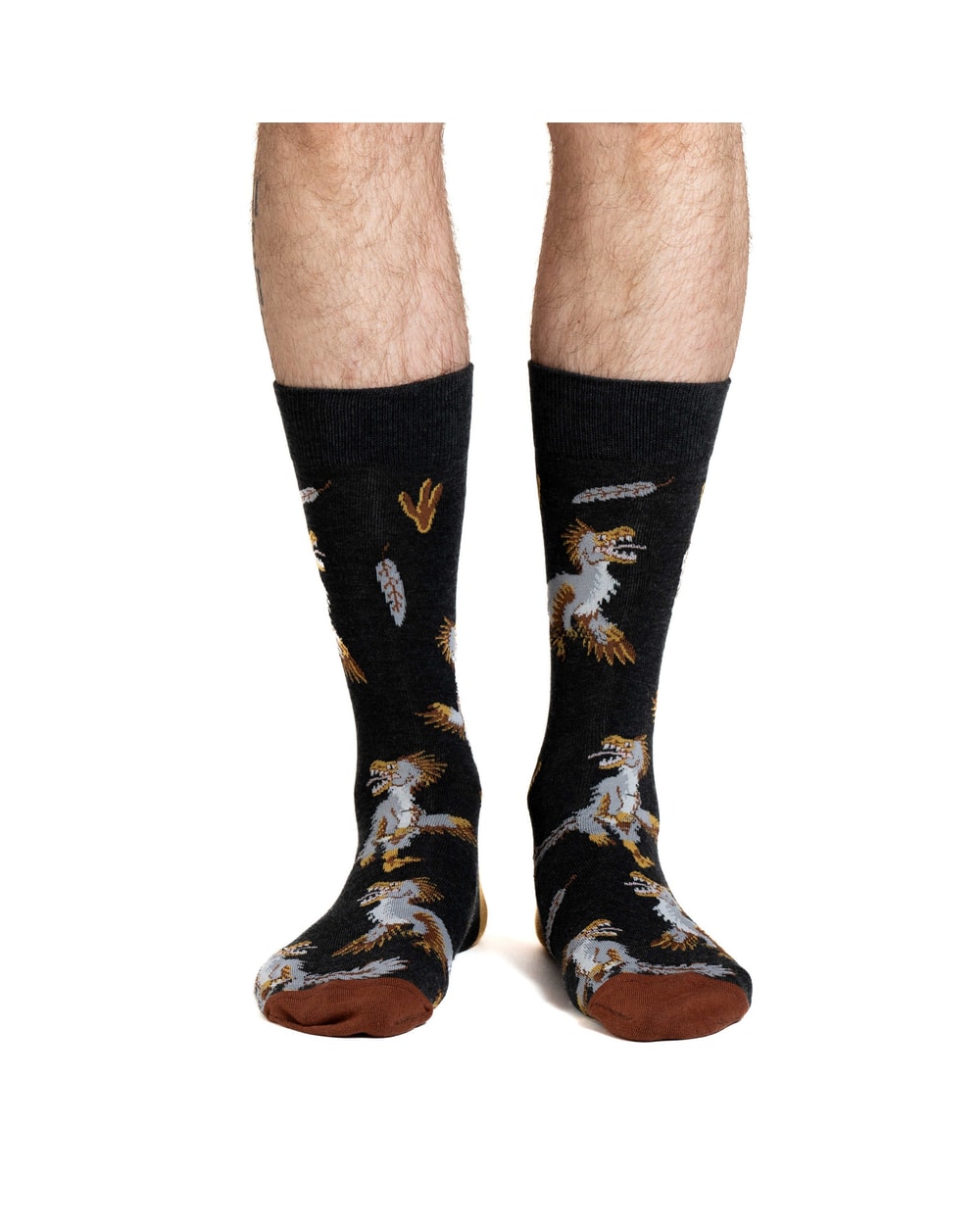 Good Luck Sock Men's Velociraptors Socks