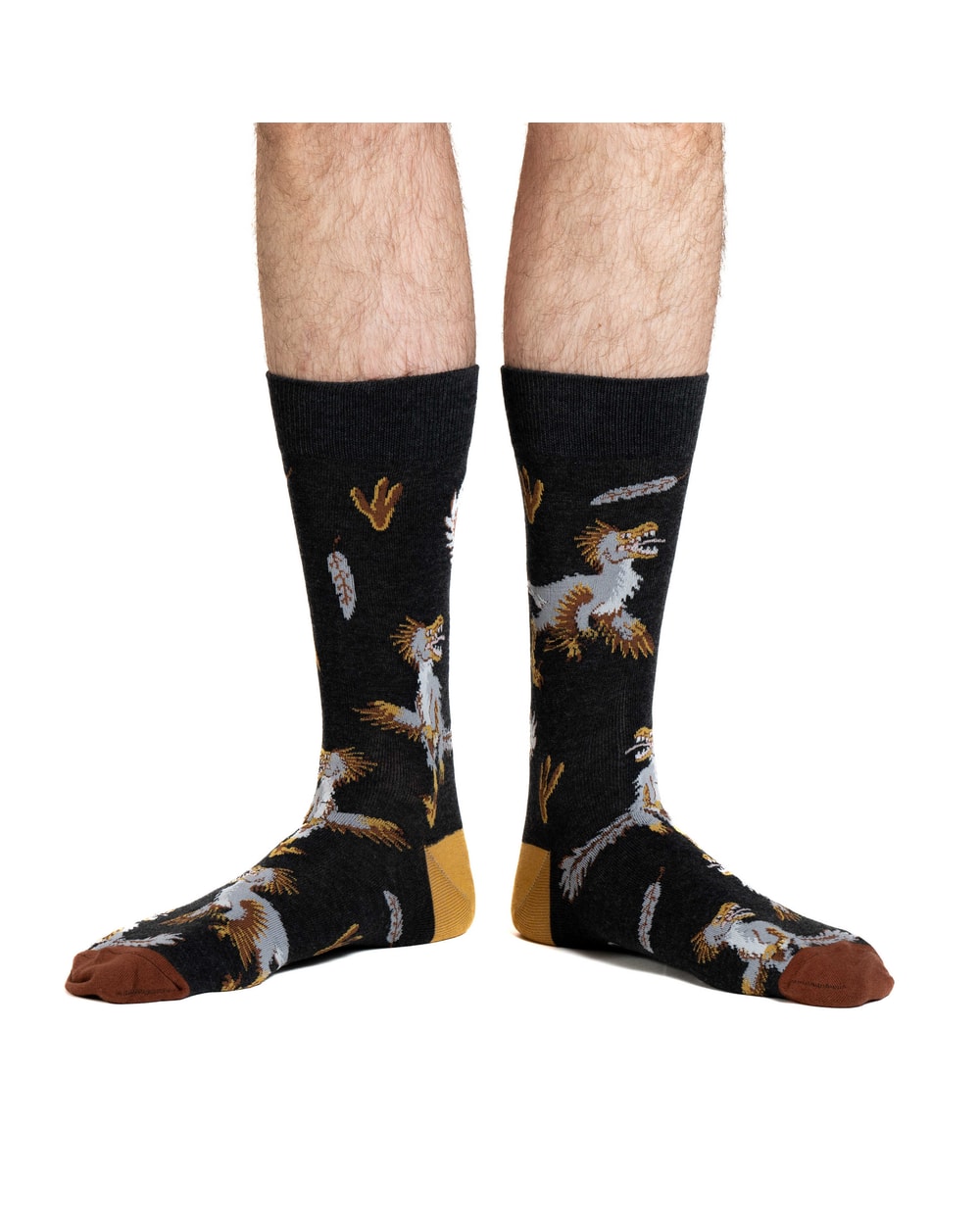 Good Luck Sock Men's Velociraptors Socks