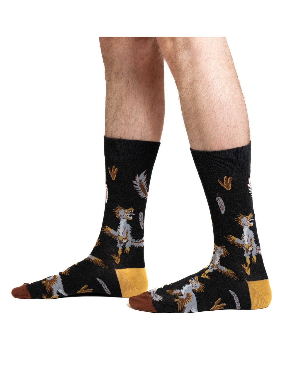 Good Luck Sock Men's Velociraptors Socks