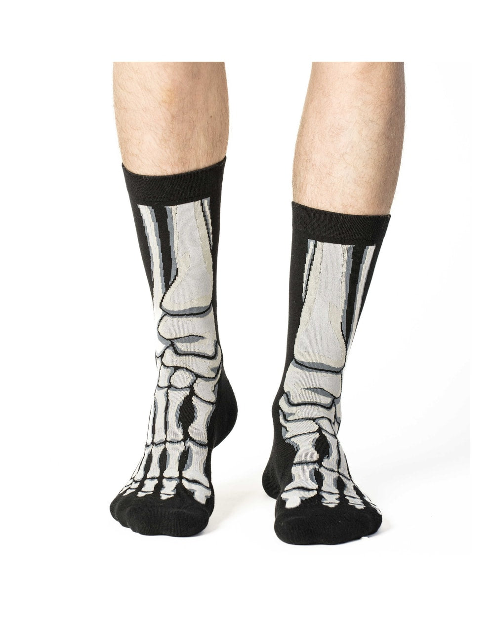 Good Luck Sock Skeleton Feet Socks - front view