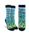 Good Luck Sock Women's Floating Sea Otters Socks