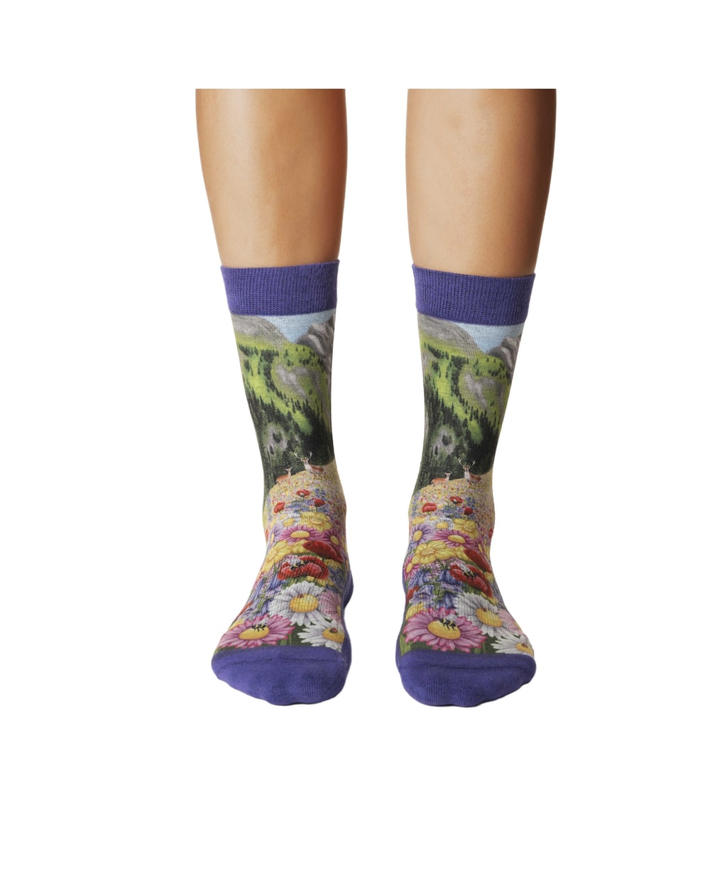 Good Luck Sock Women's Floral Meadow Socks - detail