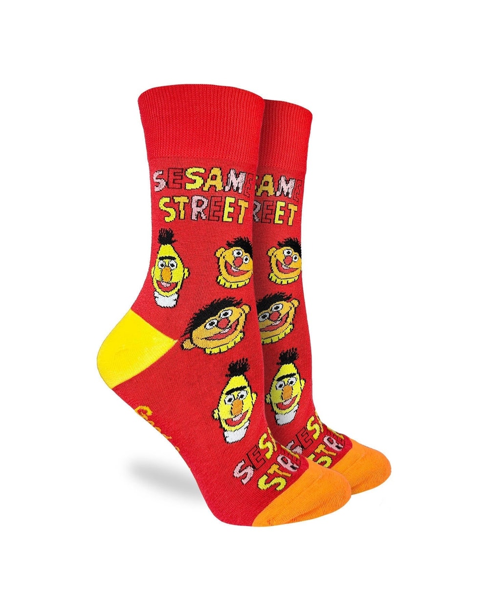 Good Luck Sock Women's Sesame Street, Bert and Ernie Faces Socks
