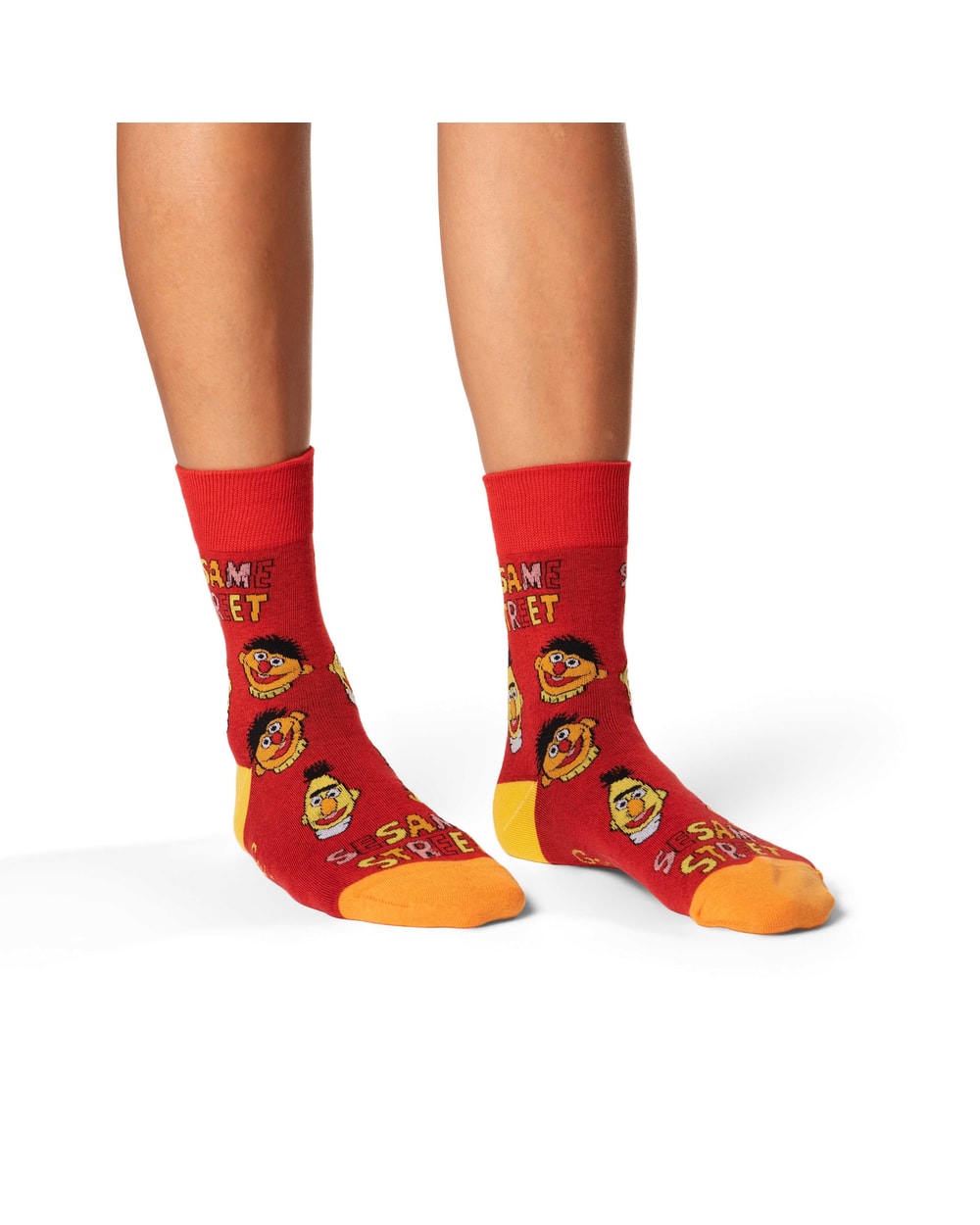 Good Luck Sock Women's Sesame Street, Bert and Ernie Faces Socks
