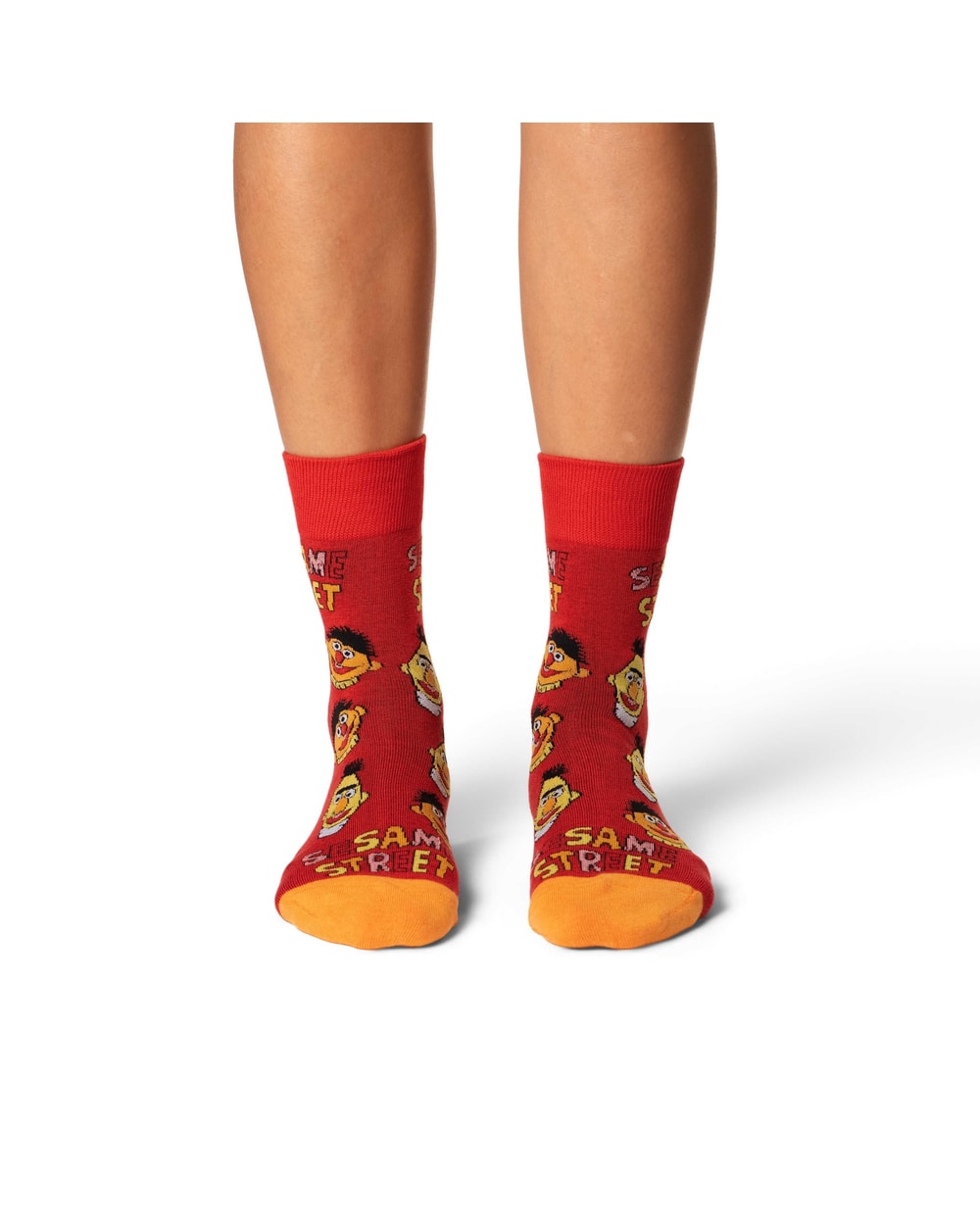 Good Luck Sock Women's Sesame Street, Bert and Ernie Faces Socks