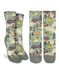 Good Luck Sock Women's Vintage Camping Trip Socks