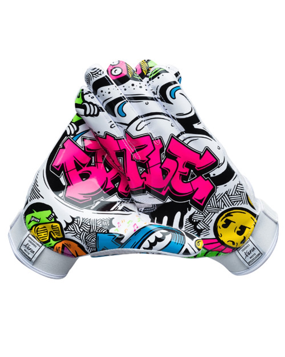 "Graffiti" Adult Receiver Football Gloves