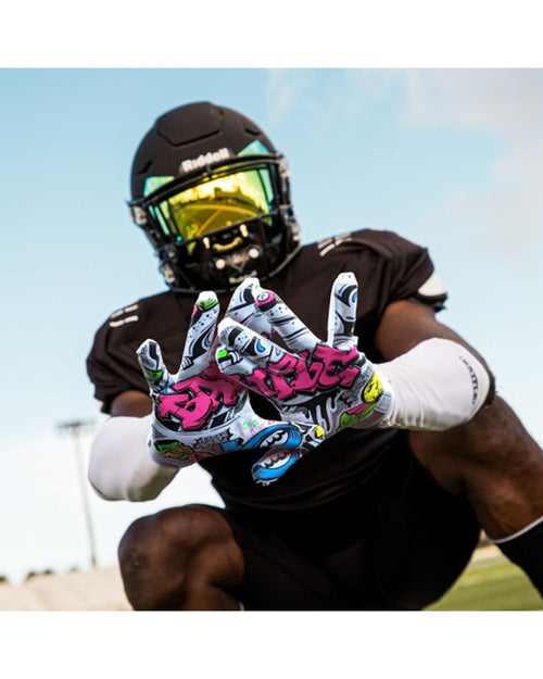 "Graffiti" Adult Receiver Football Gloves