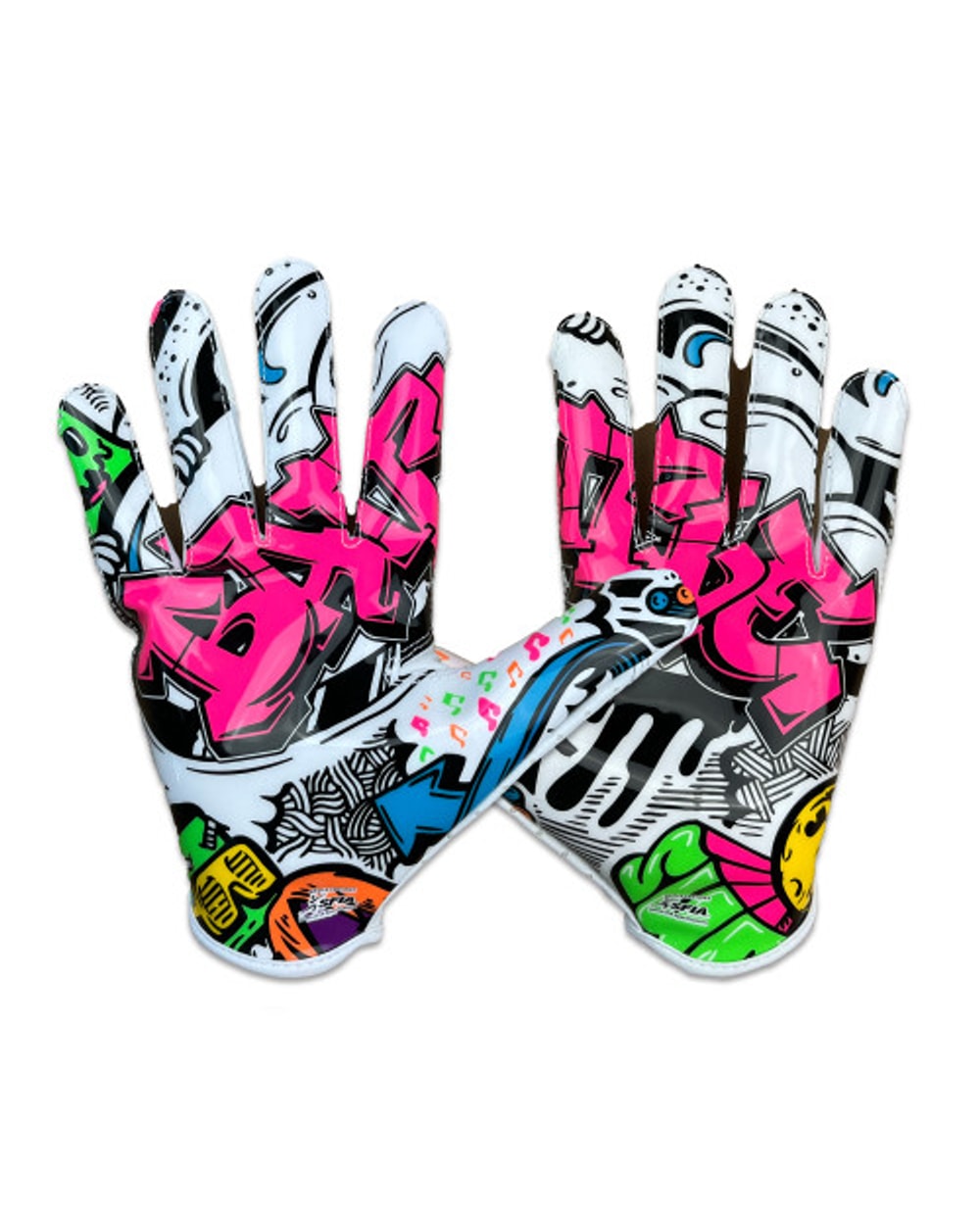 "Graffiti" Youth Doom Speed Receiver Football Gloves