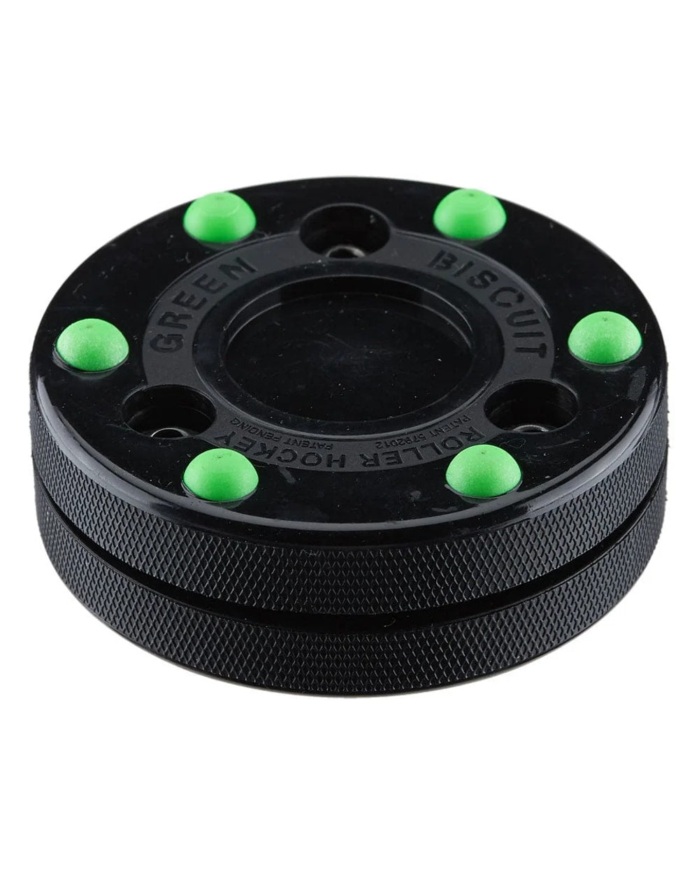 Green Biscuit Roller Hockey Puck