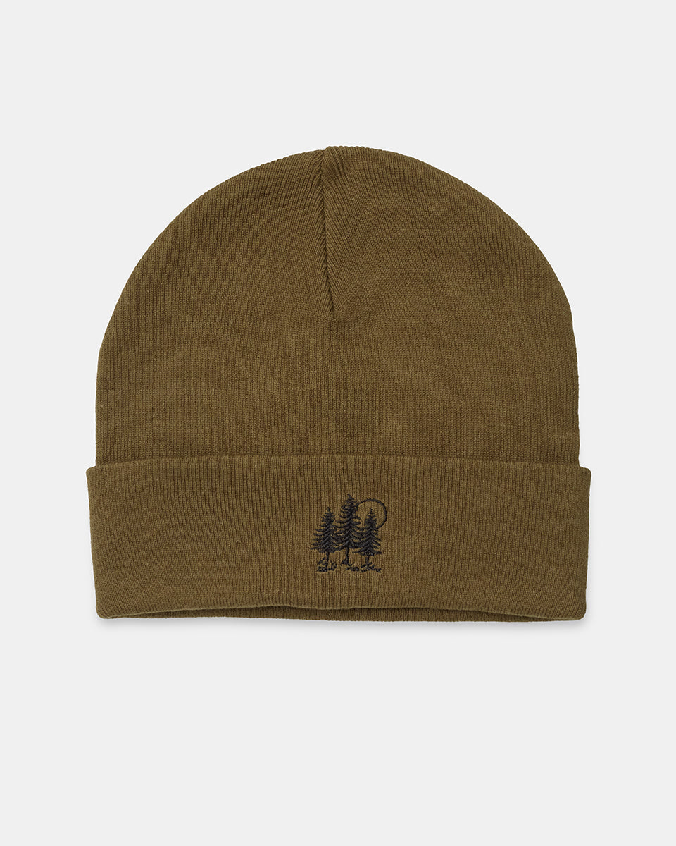 Tentree Golden Forest Beanie Uniform Green front