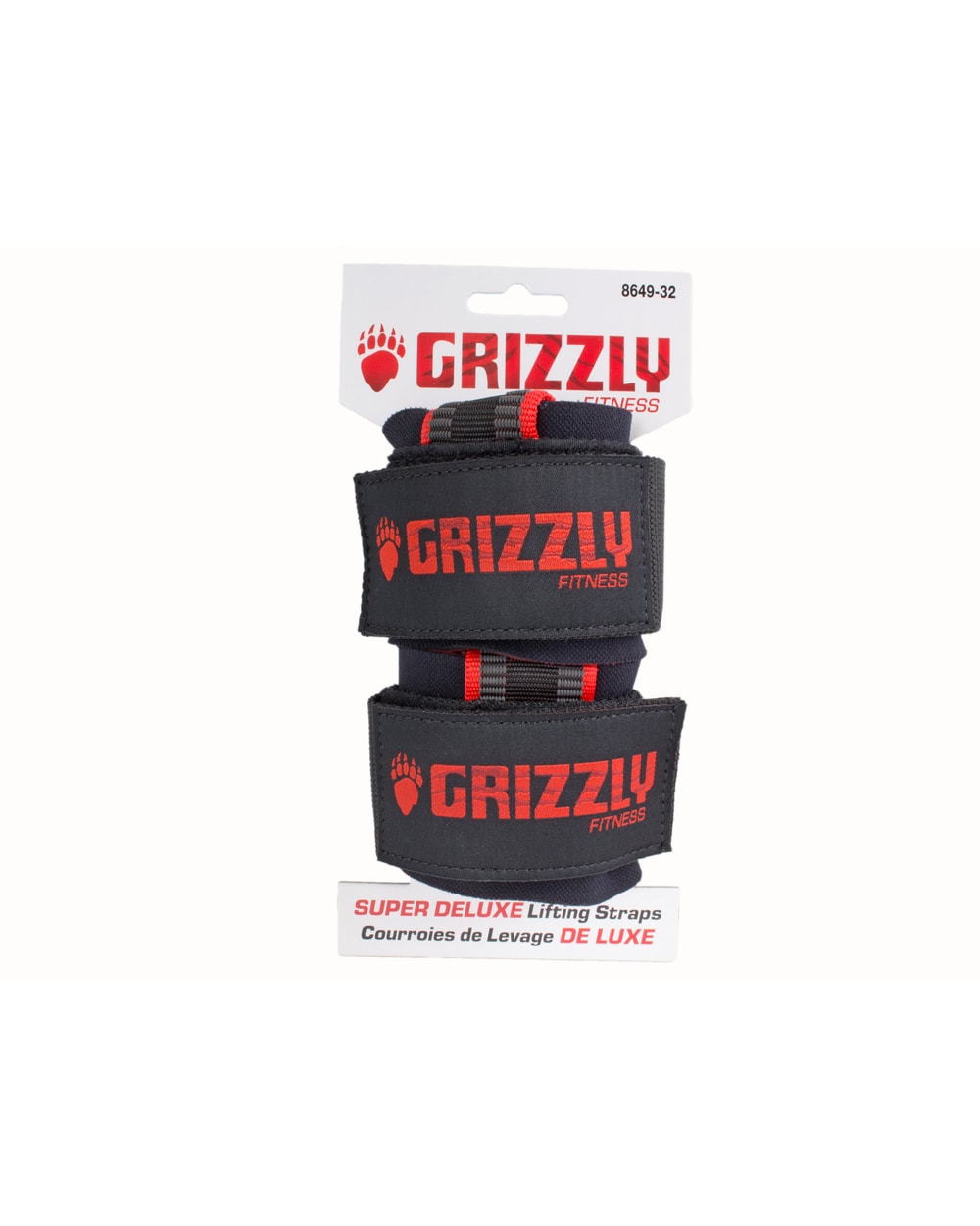 Grizzly Super Deluxe Lifting Straps - front view