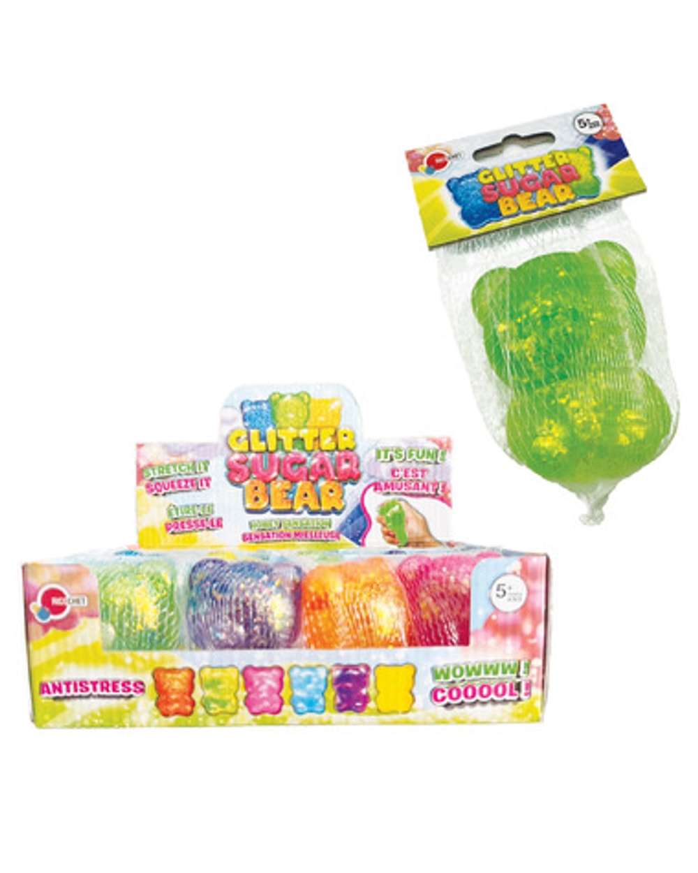 Group Ricochet Glitter Sugar Bear - Assorted
