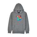 Fox Youth Scans Pullover Hoodie - Heather Graphite Grey - Front