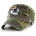 '47 Brand Vancouver Canucks Camo Clean Up Adjustable Hat — front