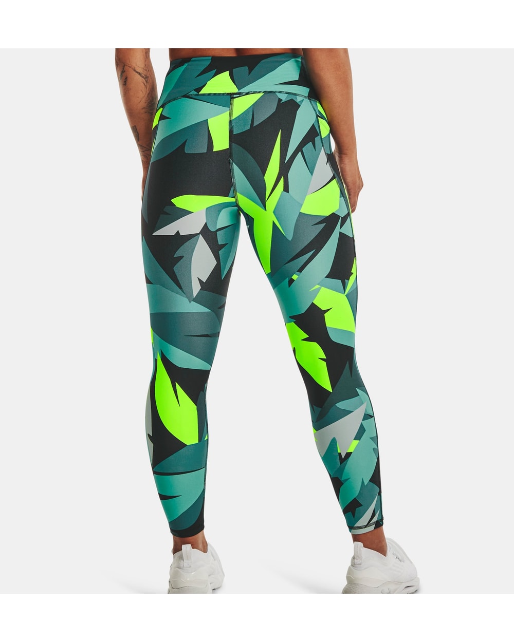 Women's HeatGear No-Slip Waistband Printed Ankle Leggings