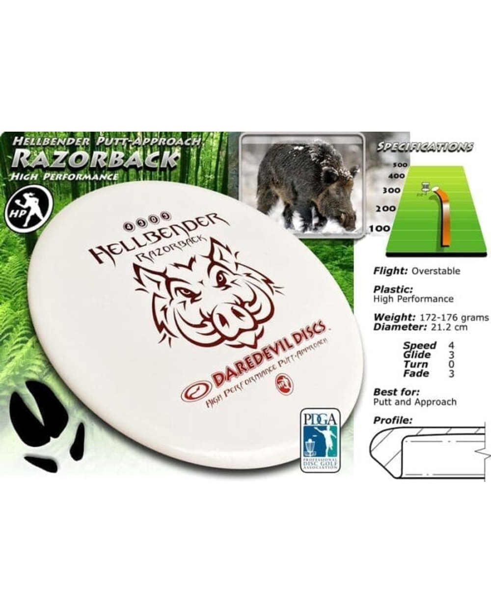 Hellbender Razorback Putter/Approach