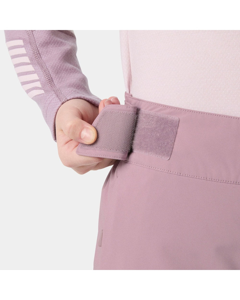 Helly Hansen Juniors' Diamond Pant, Purple Clay, adjustable waist detail