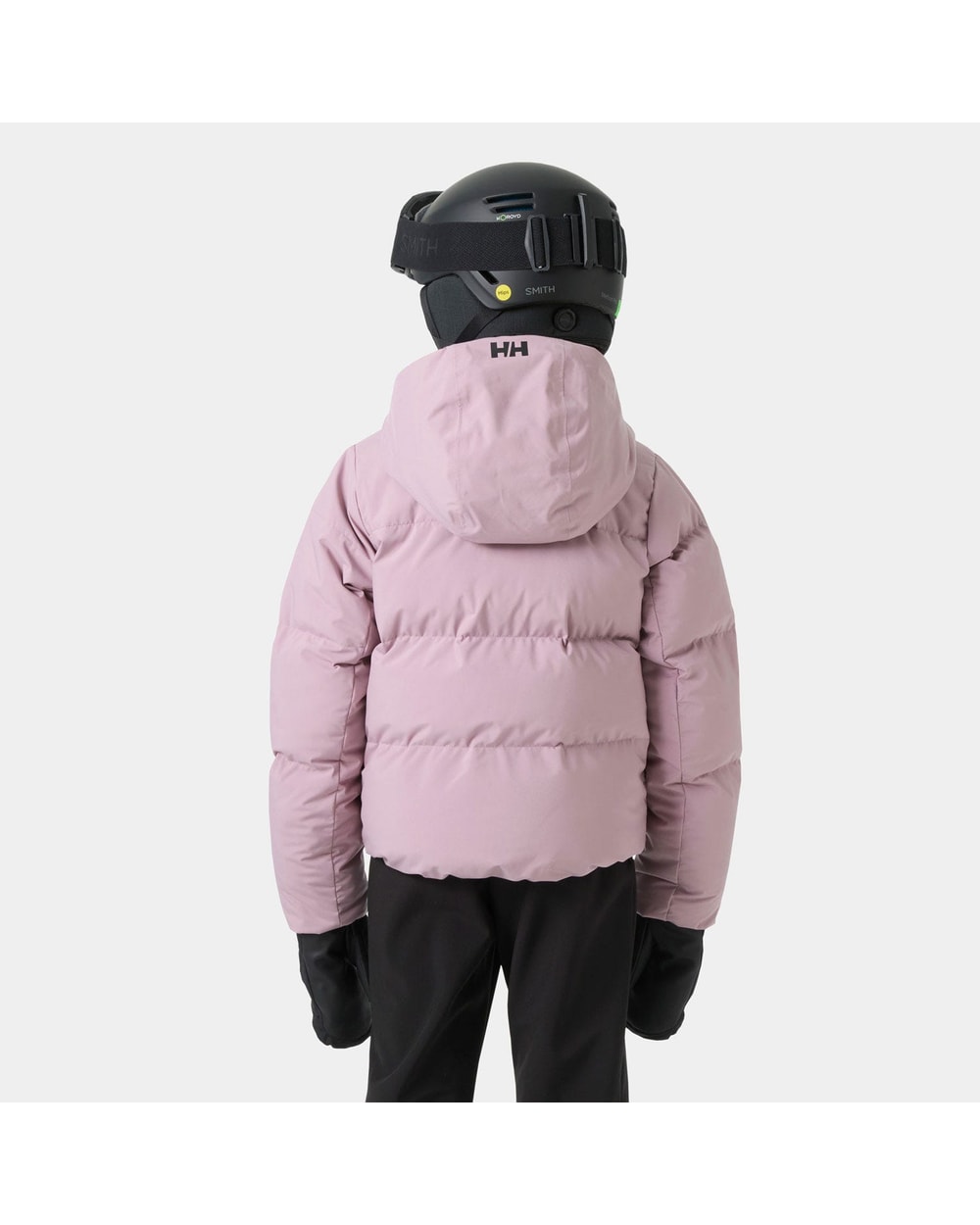 Helly Hansen Juniors' Nora Puffy Jacket, Purple Clay, on-model back