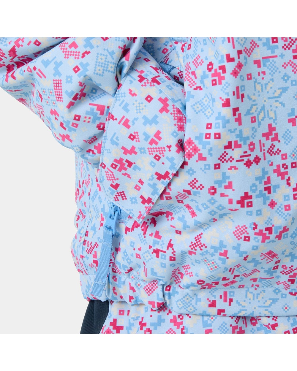 Helly Hansen Kids' Legend Jacket, Bright Blue, print detail