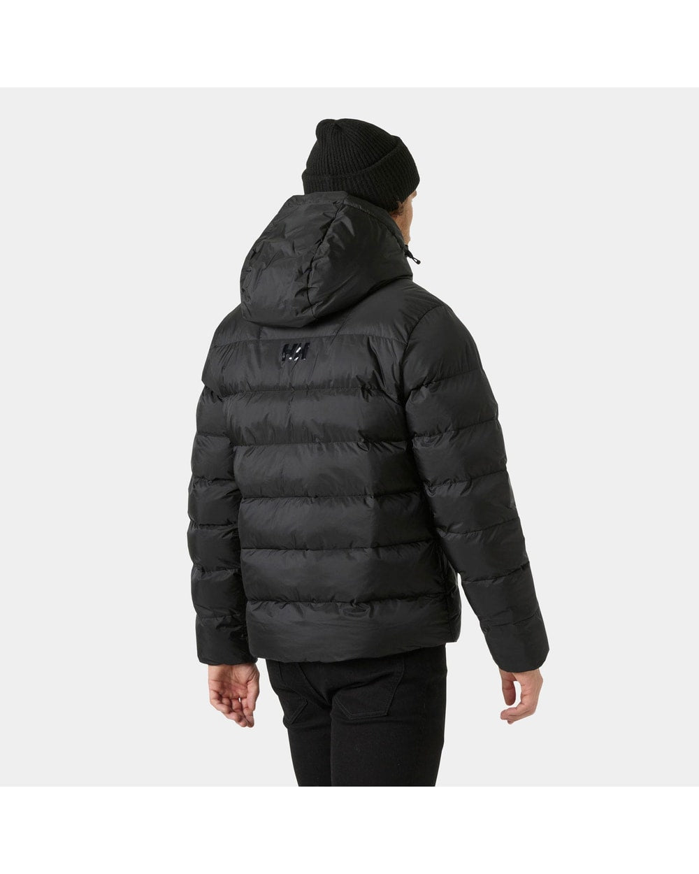 Helly Hansen Men's Stride Puffy Jacket, Black, on-model back
