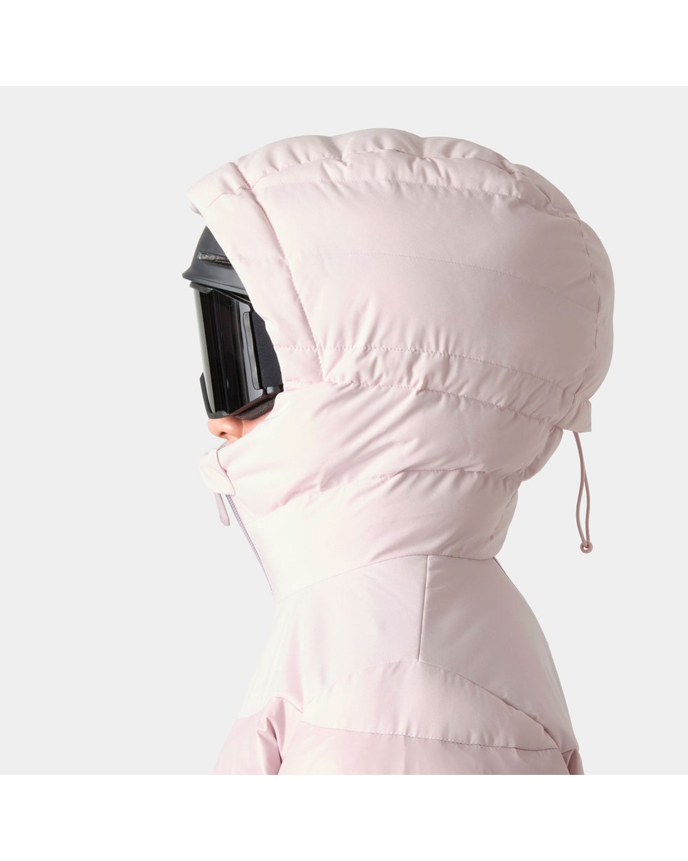 Helly Hansen Women's Imperial Puffy Jacket, Purple Clay, hood detail