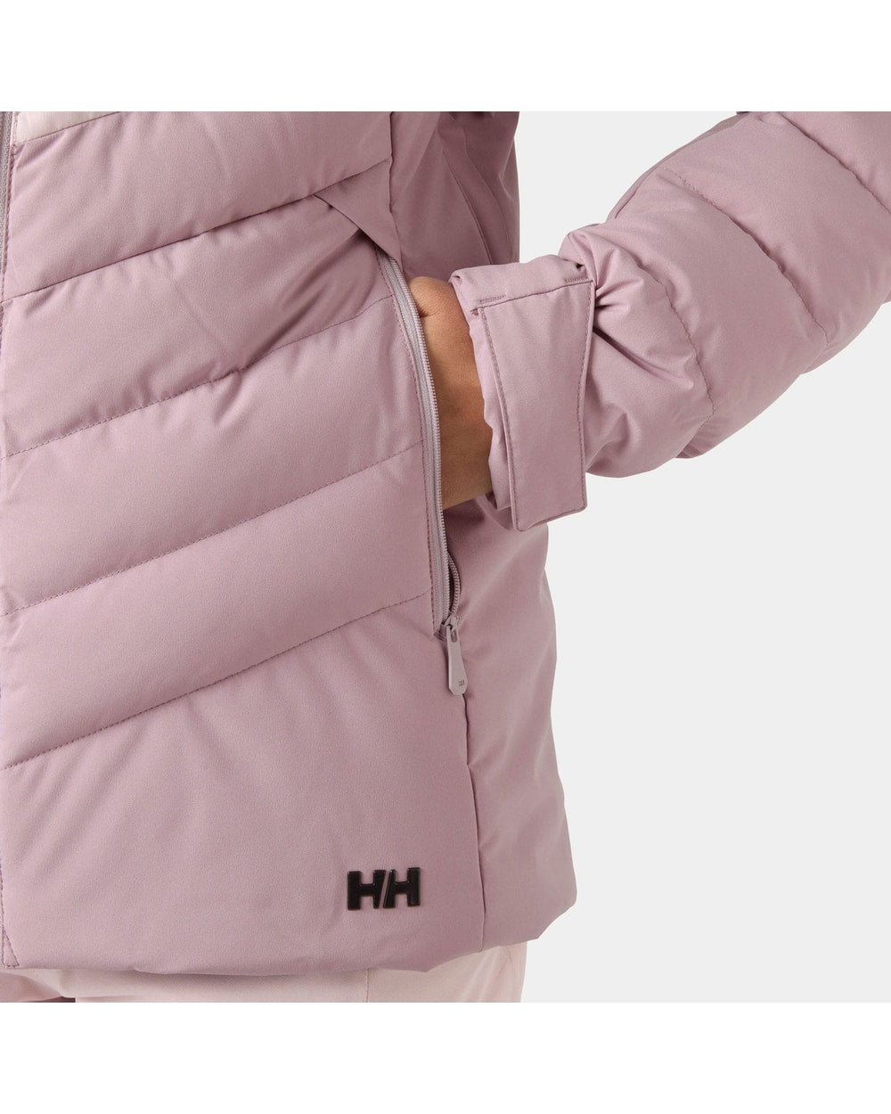 Helly Hansen Women's Imperial Puffy Jacket, Purple Clay, hand pocket detail