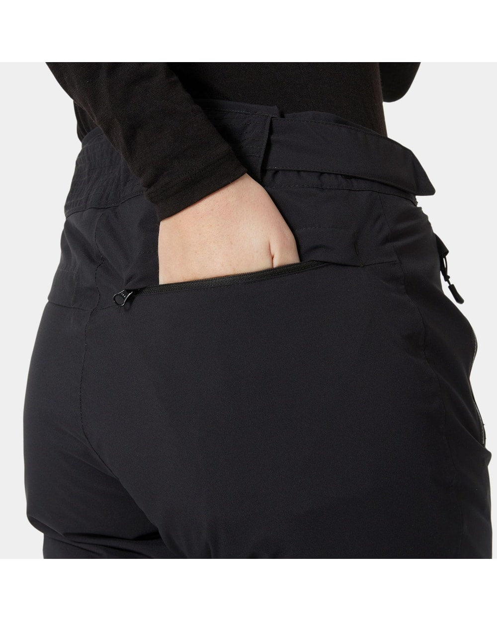 Helly Hansen Women's Legendary Insulated Pant, Black, hand pocket detail