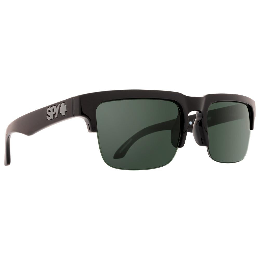 Spy Helm 50/50 Sunglasses, Black Happy/Grey Green, front view