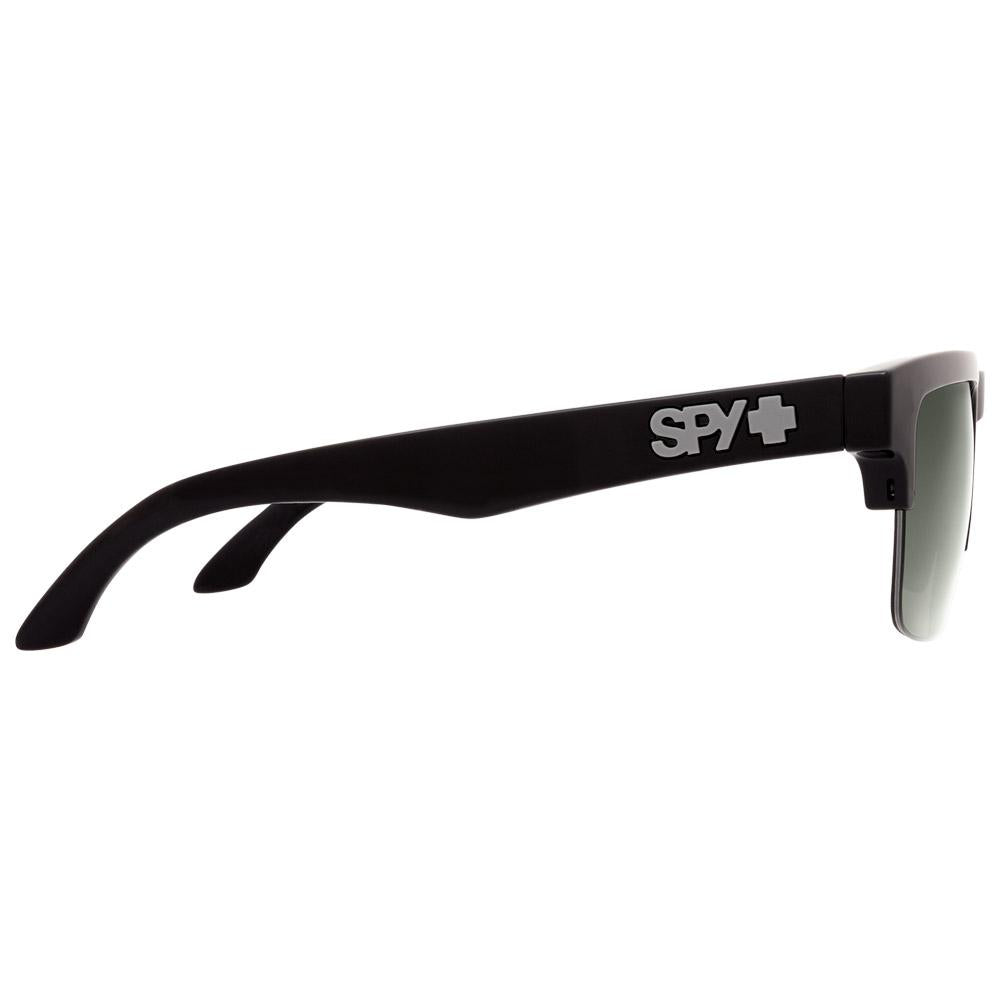 Spy Helm 50/50 Sunglasses, Black Happy/Grey Green, 3/4 view showing SPY Helm 50/50 branding
