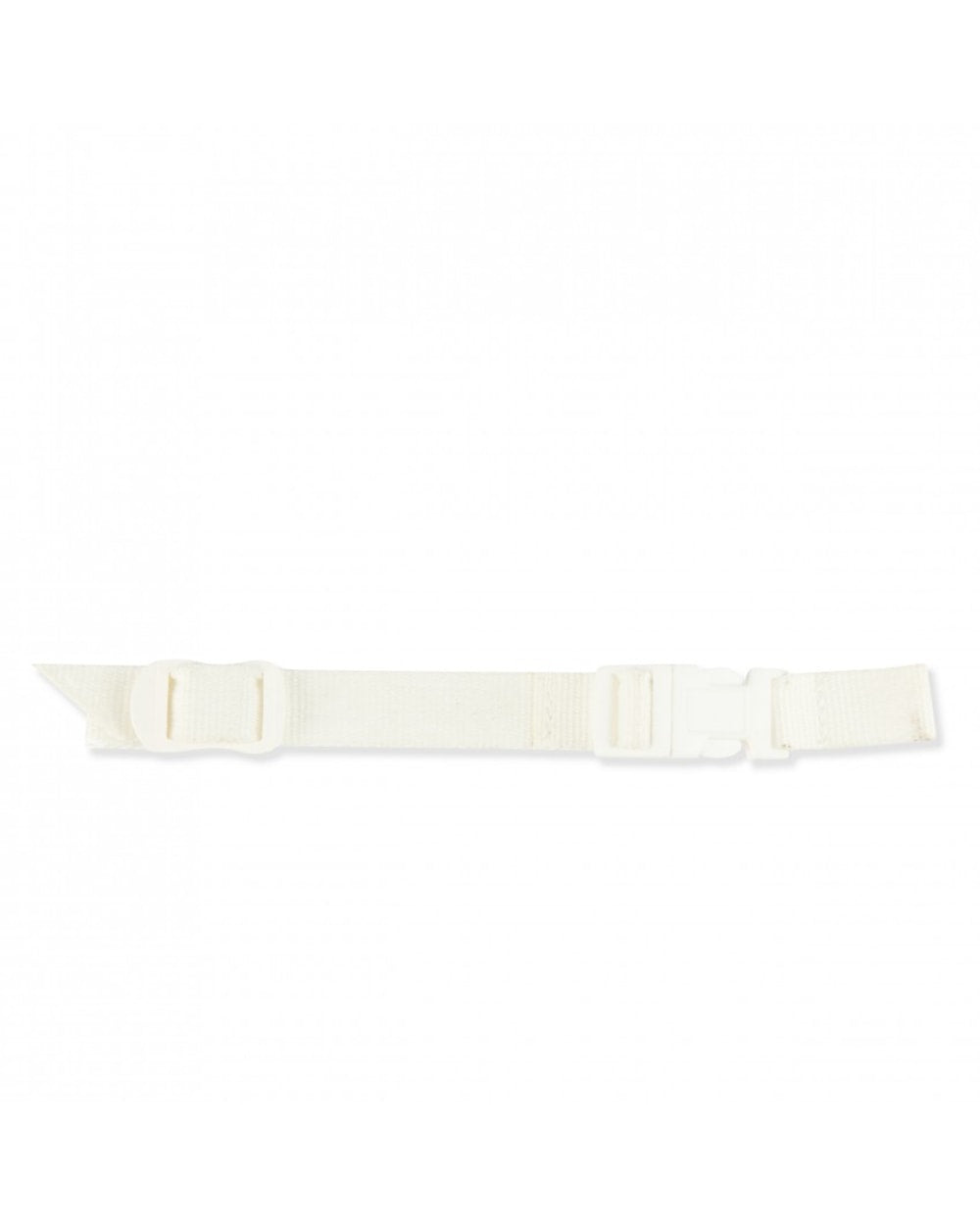 Helmet Replacement Chin Strap - Quick Release, White, flat view