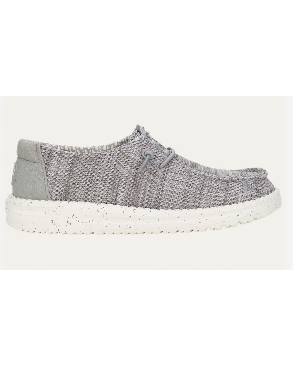 HEYDUDE Youth Wally Stretch Sox Shoes - Grey