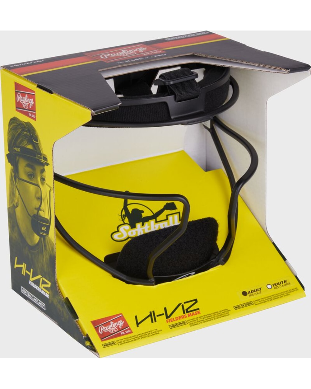Hi-Viz Fastpitch Softball Fielder's Mask