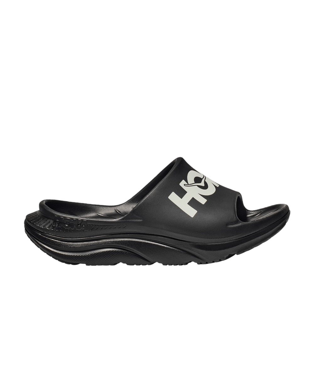 Hoka Ora Athletic Slide Black White