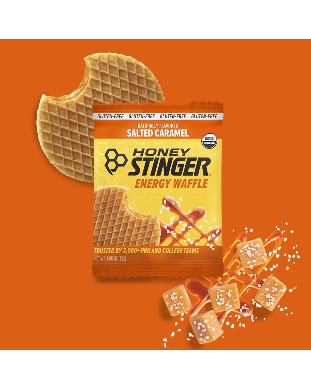 Honey Stinger Salted Caramel Energy Waffle
