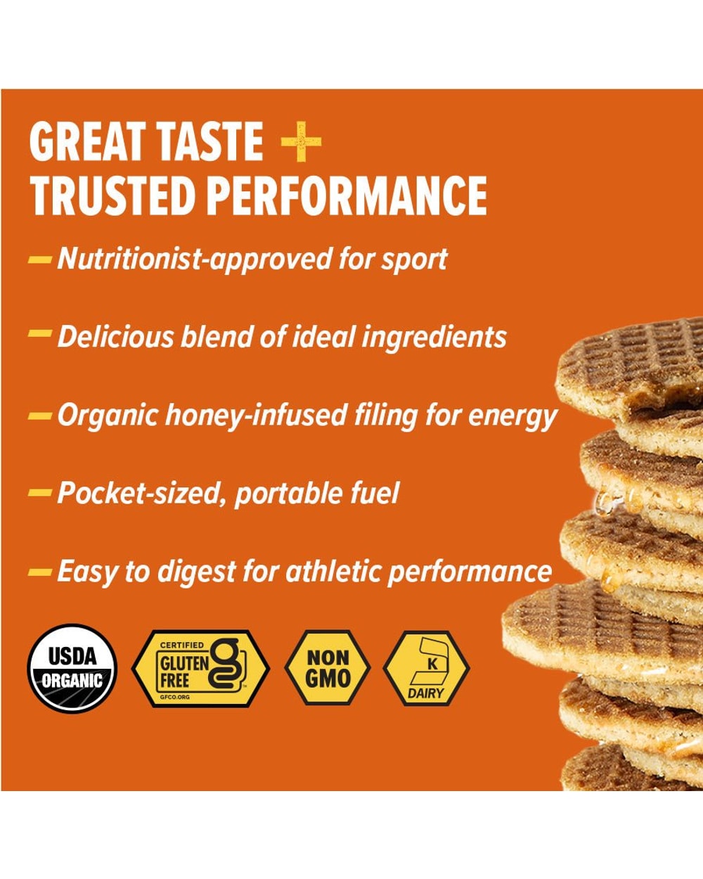 Honey Stinger Salted Caramel Energy Waffle