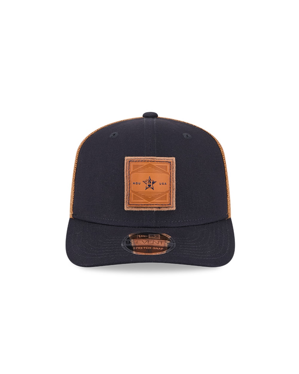 New Era Houston Astros Debossed 9SEVENTY Stretch-Snap Trucker Hat