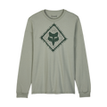 Fox Leo Premium Long Sleeve Tee - Grey Vintage - Front