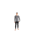 Icebreaker Men's 200 Oasis Long Sleeve Crew, Gritstone Heather, front